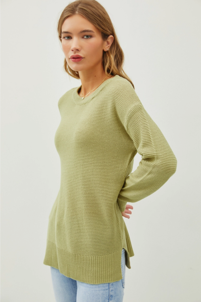 Be Cool Round Neck Boyfriend Fit Sweater