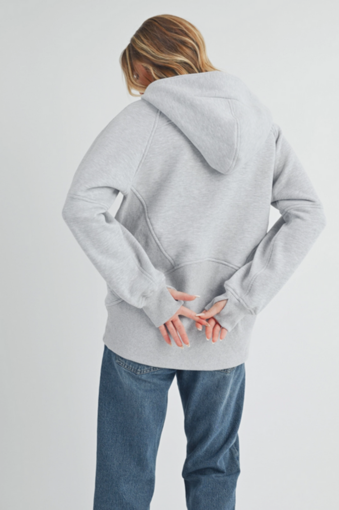 Aemi & Co Drea Long line Half-Zip Hoodie