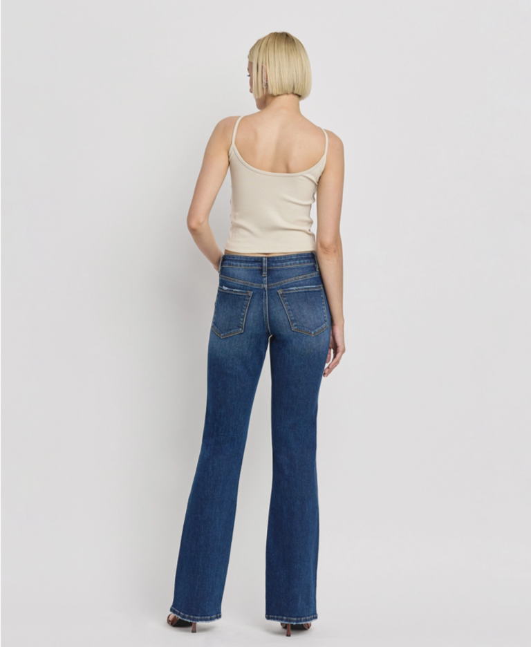 Vervet by Flying Monkey Mid Rise Relaxed Bootcut Jeans
