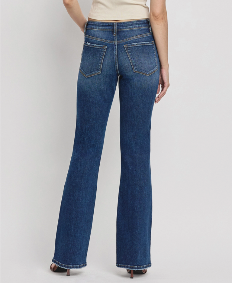 Vervet by Flying Monkey Mid Rise Relaxed Bootcut Jeans