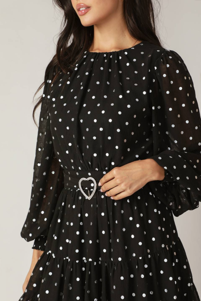 Flying Tomato Polka Dot Printed Woven Mini Dress