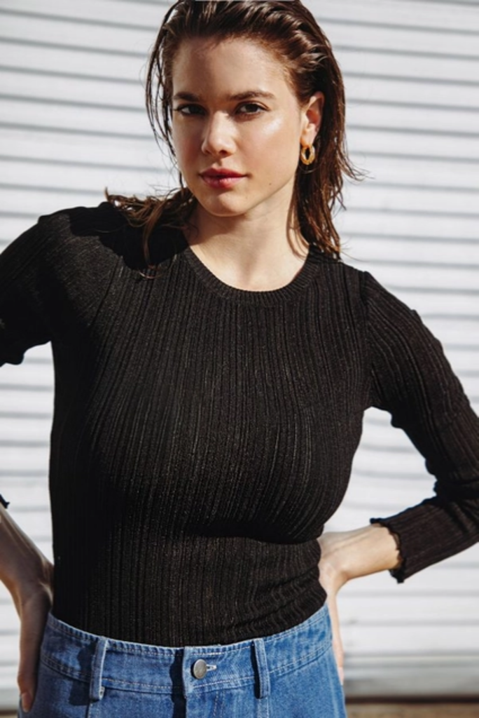 Flying Tomato Lightweight Knit Top