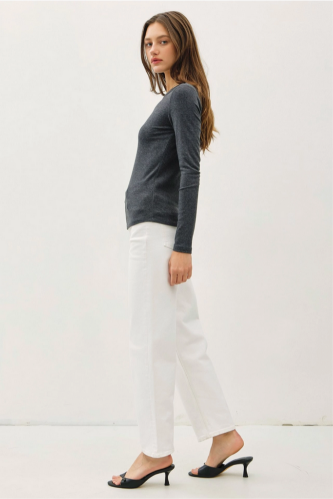 Be Cool Basic Long Sleeve Layering T Shirt