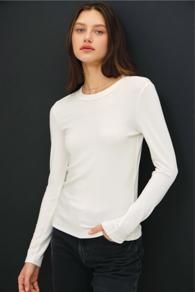 Be Cool Basic Long Sleeve Layering T Shirt