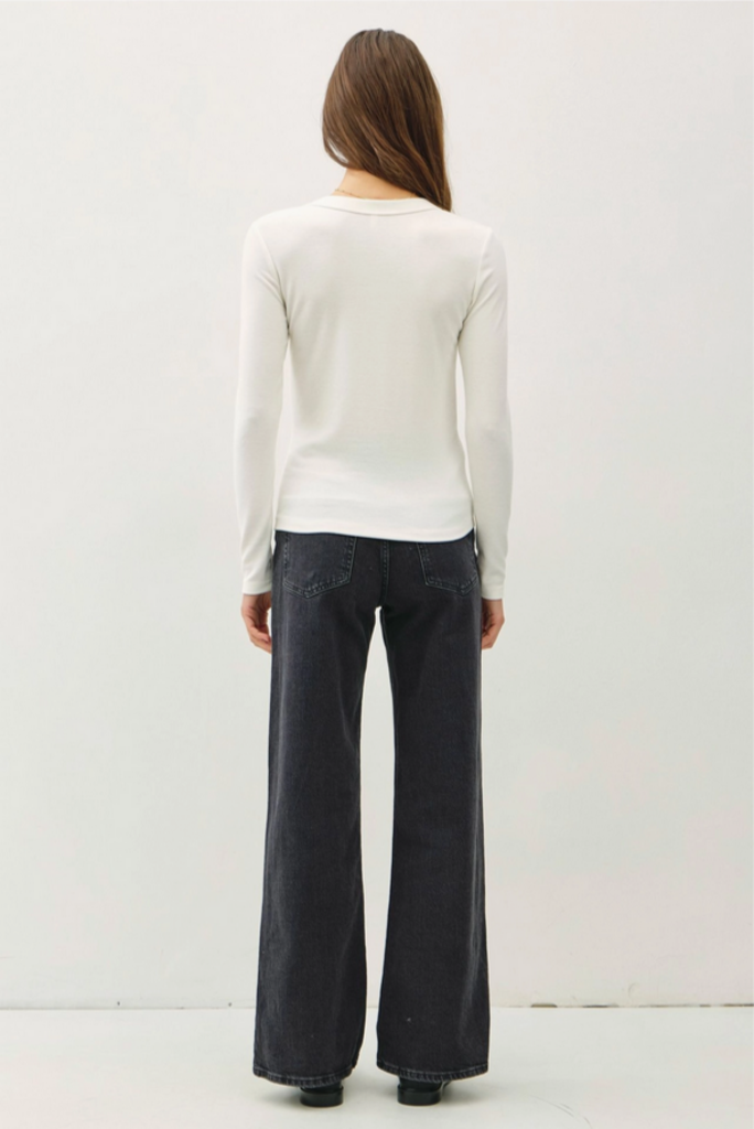 Be Cool Basic Long Sleeve Layering T Shirt