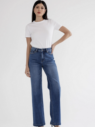 Mica Denim High Rise with Stretch Wide Leg Mica Denim High Rise with Stretch Wide Leg