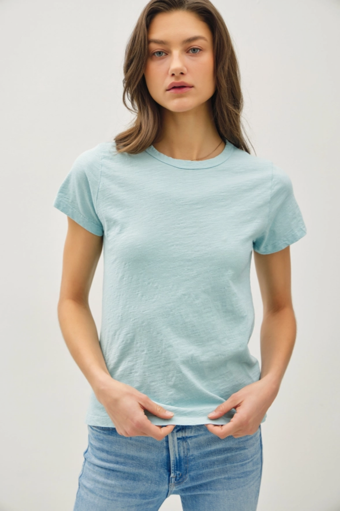 Be Cool Garment Dyed Slub Knit T-Shirt