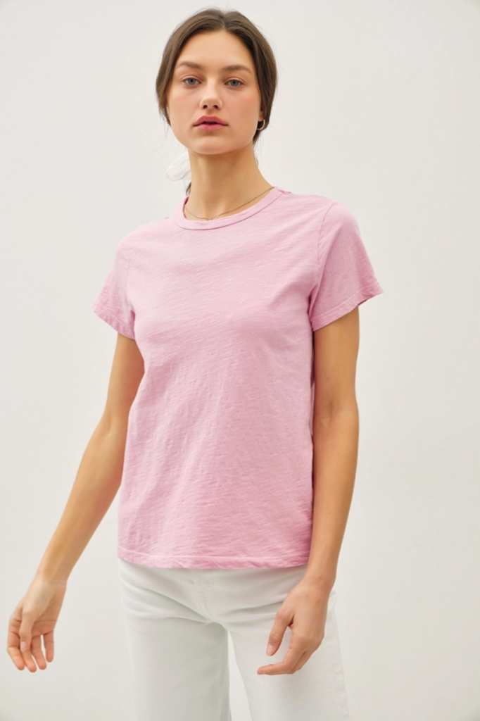 Be Cool Garment Dyed Slub Knit T-Shirt