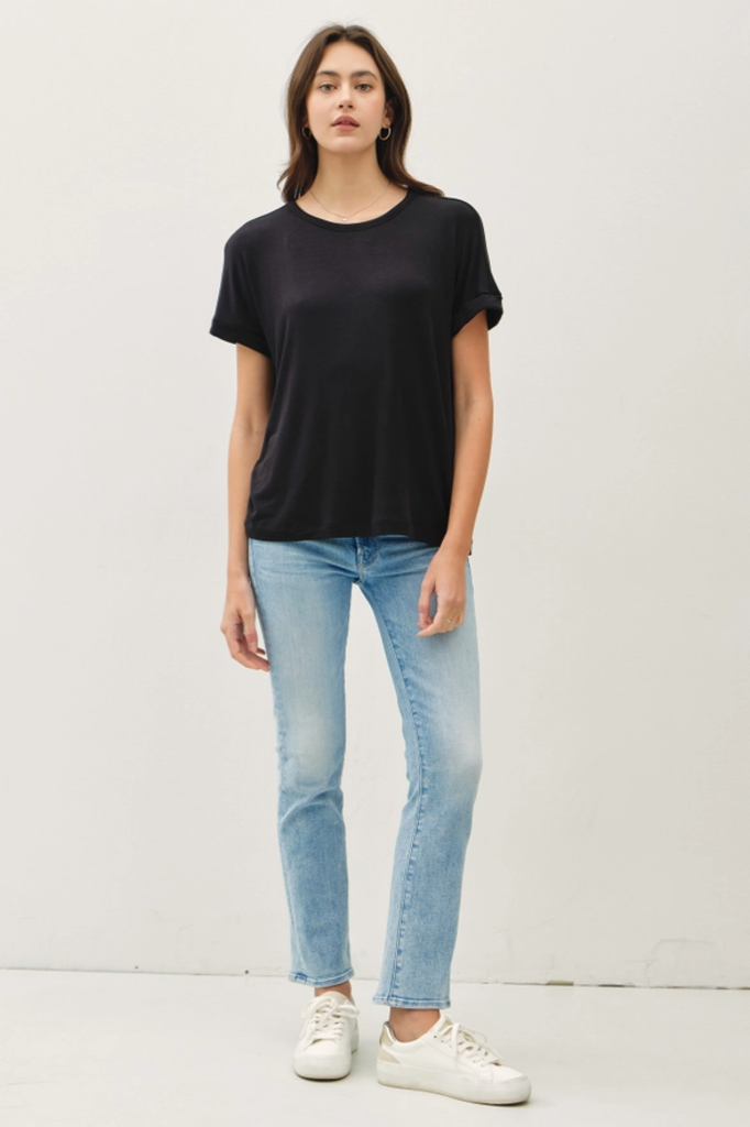 Be Cool Lightweight Modal Basic Flowy Tee