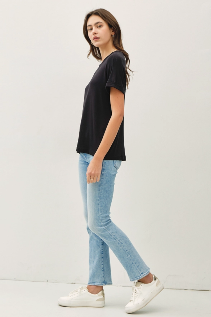 Be Cool Lightweight Modal Basic Flowy Tee
