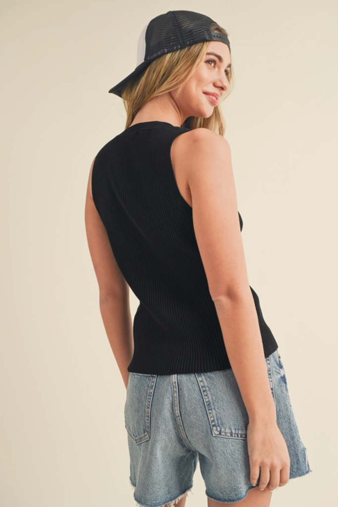 Aemi & Co Slim Fit Knit Tank