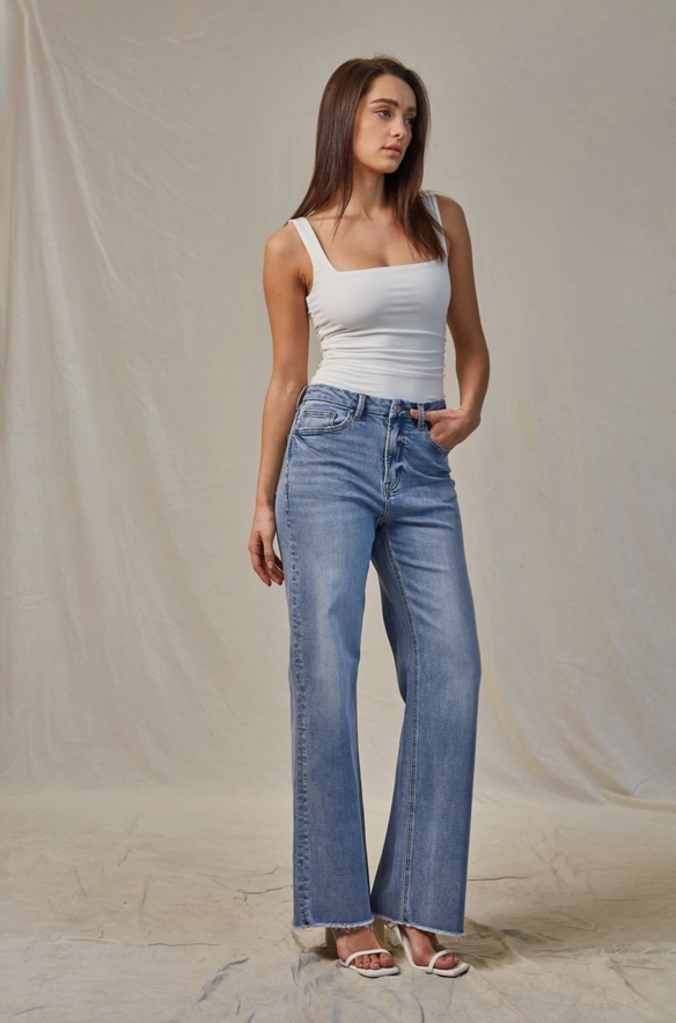 Mica Denim Super High Wide Leg - Super Soft Jeans