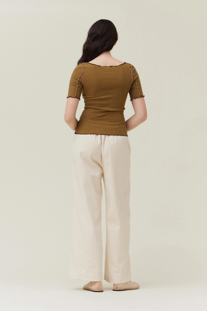 Grade and Gather Contrast Merrow Rib Tee