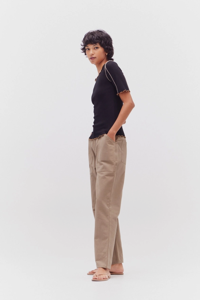 Grade and Gather Contrast Merrow Rib Tee