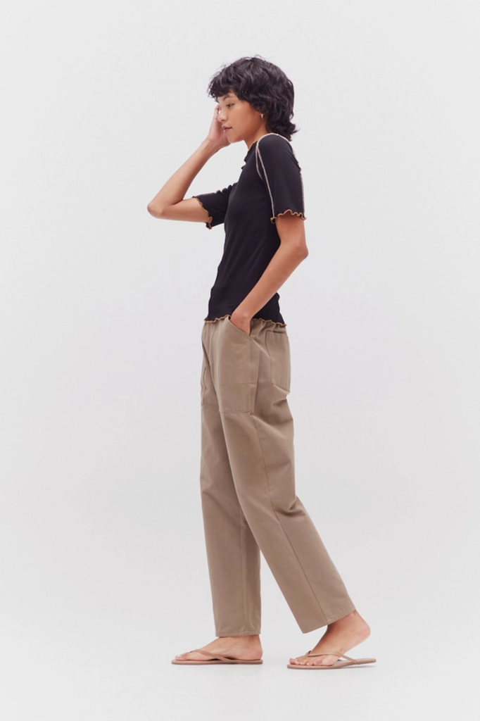 Grade and Gather Contrast Merrow Rib Tee