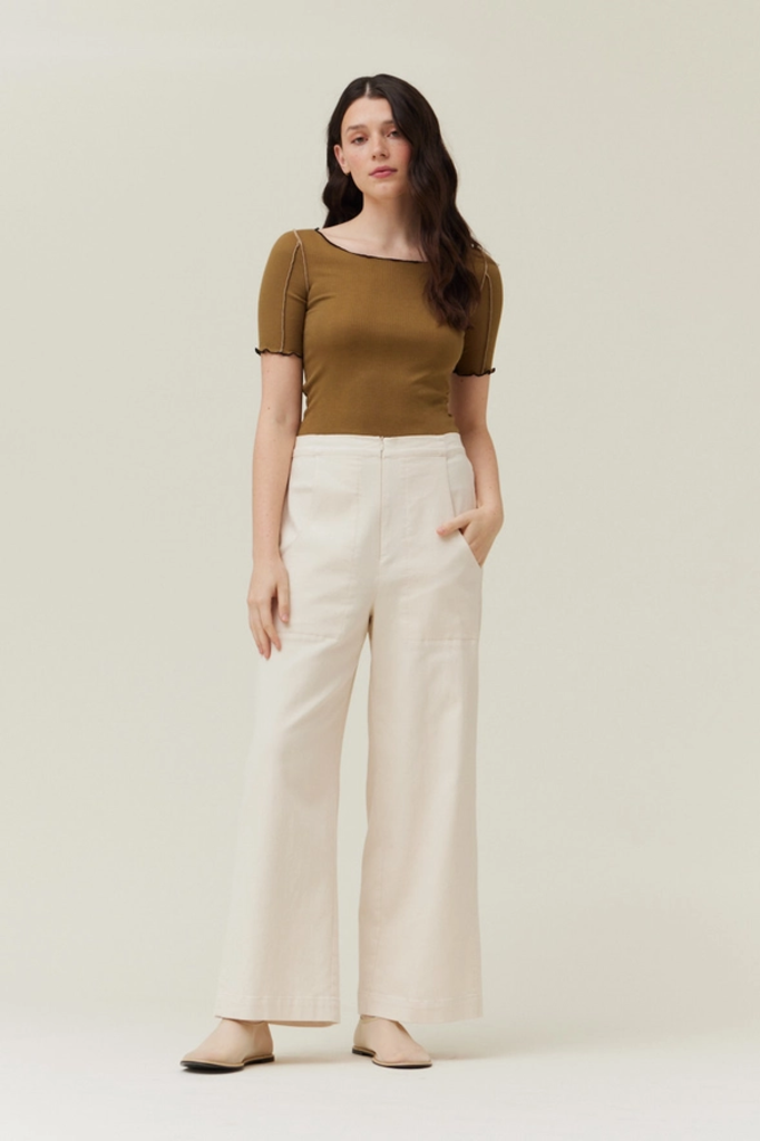 Grade and Gather Wide Leg 100% Cotton Pants