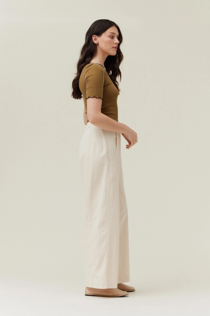 Grade and Gather Wide Leg 100% Cotton Pants