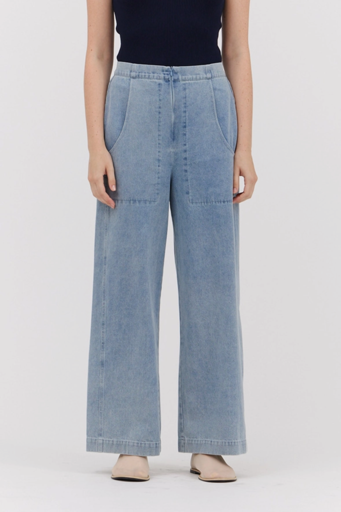 Grade and Gather Wide Leg 100% Cotton Pants