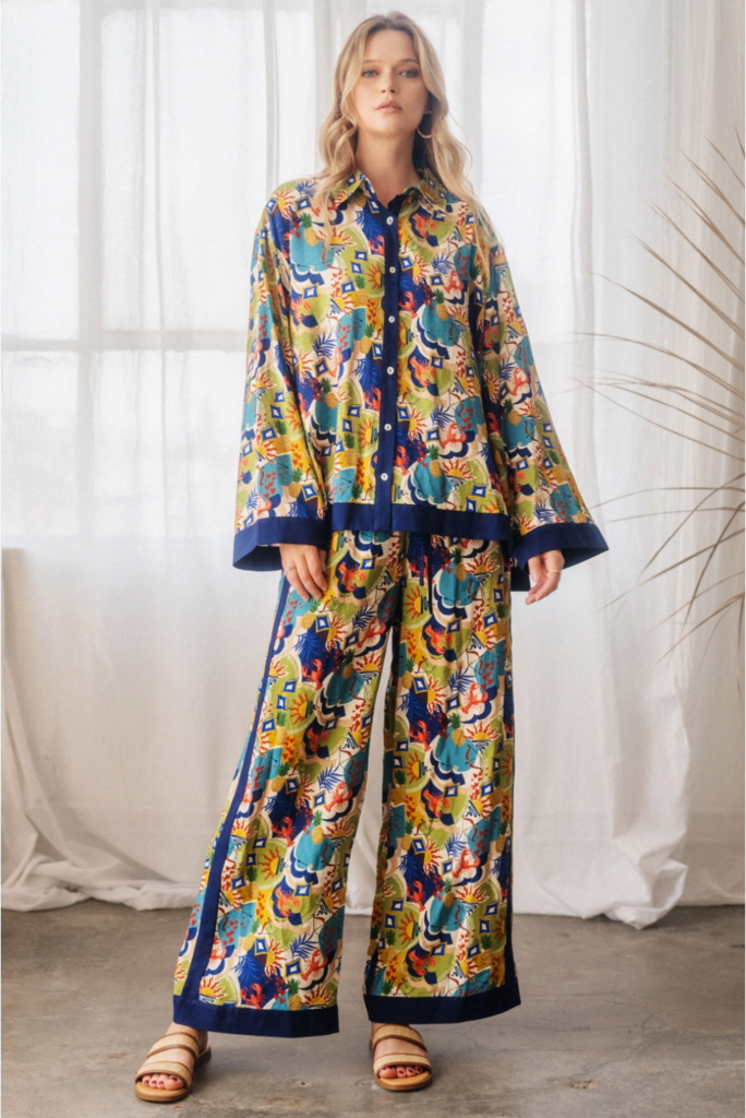 Oddi Conversational Printed Palazzo Pants