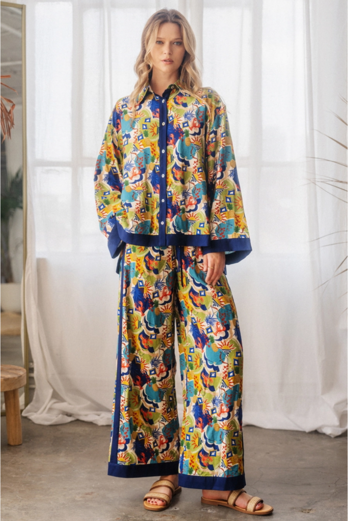 Oddi Conversational Printed Palazzo Pants