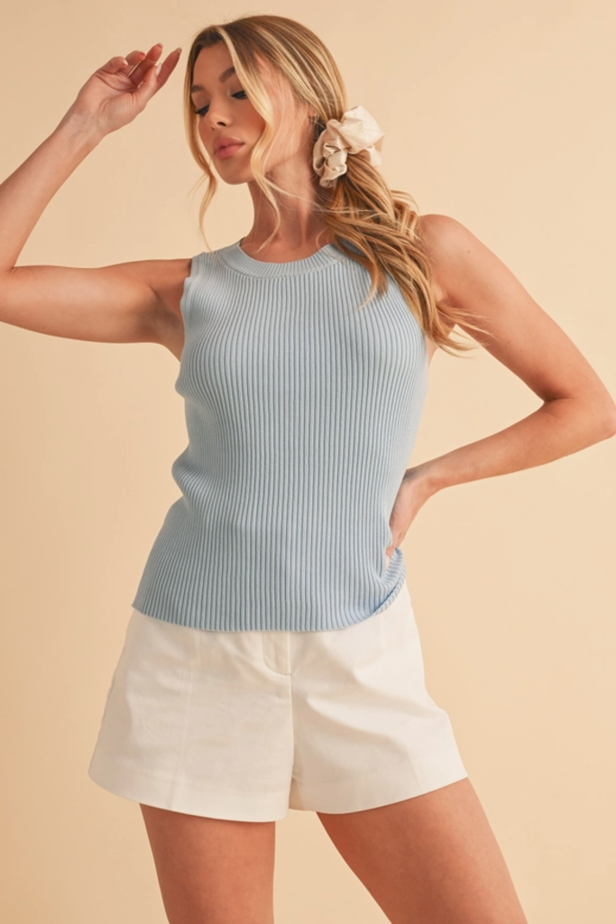 Aemi & Co Slim Fit Knit Tank