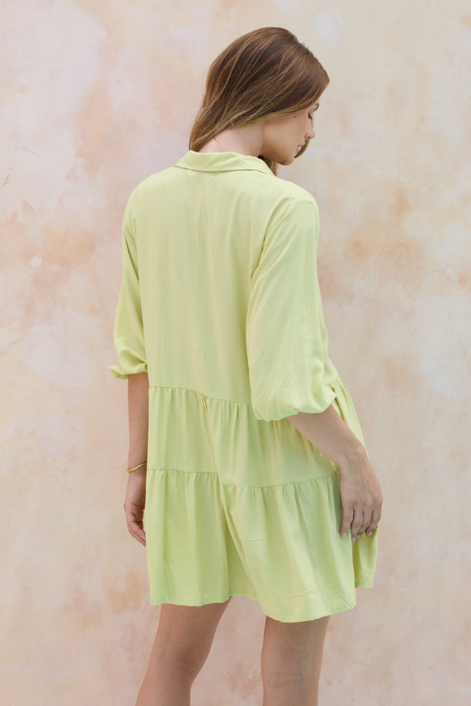 The Home Holiday Home Holiday Resort Dress in Pistachio size SMALL