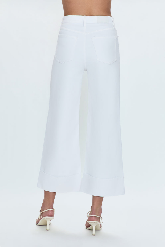 Pistola Pistola Lana Crop Cuffed Jeans in Vivid White  Size 26