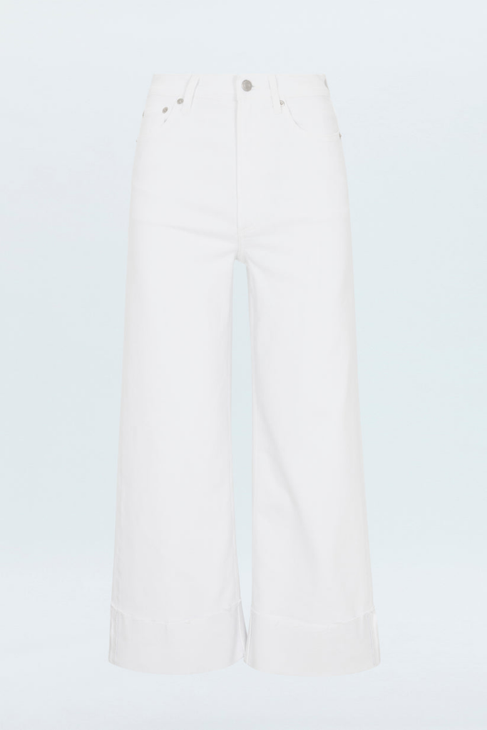 Pistola Pistola Lana Crop Cuffed Jeans in Vivid White  Size 26