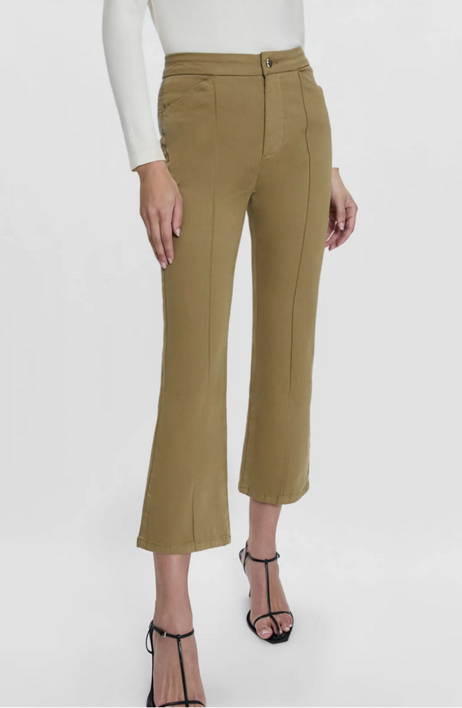 Pistola Pistola Simone Seamed Kick Flare Pants in Khaki size 26