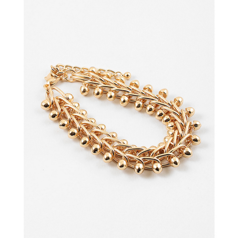 Blue Suede Jewels Linked Statement Bracelet