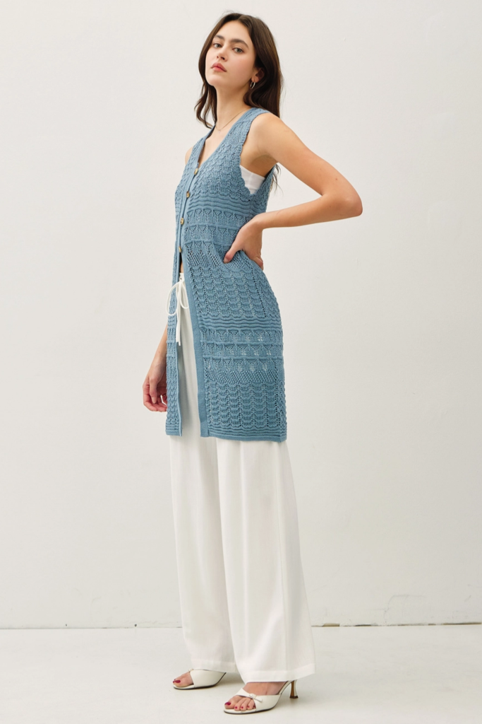 Be Cool Crochet Knit Duster