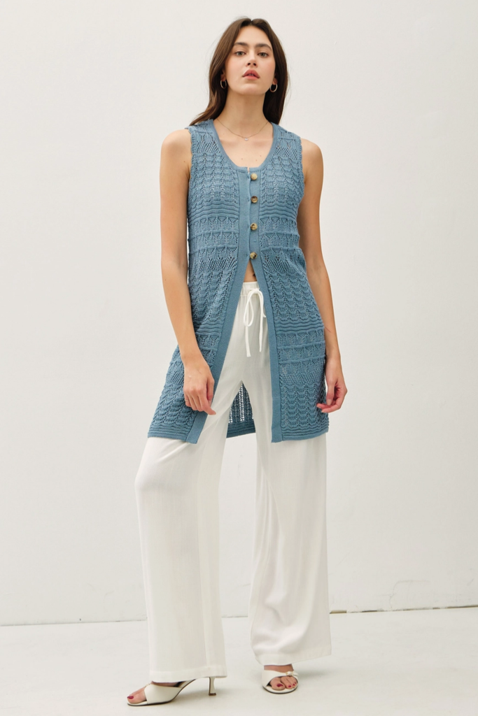 Be Cool Crochet Knit Duster