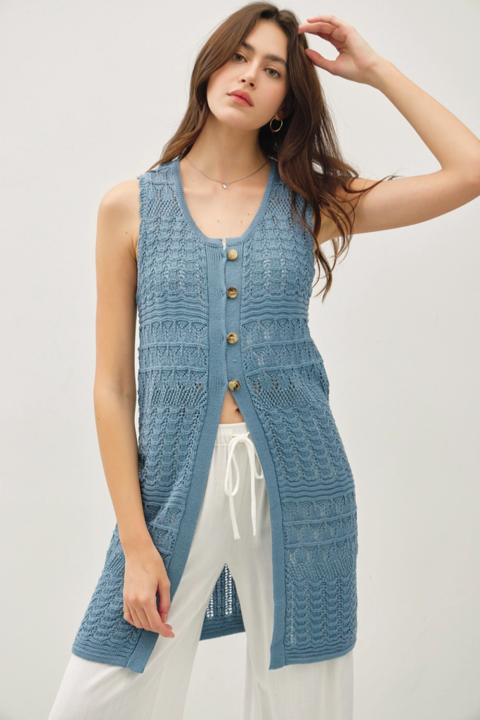 Be Cool Crochet Knit Duster