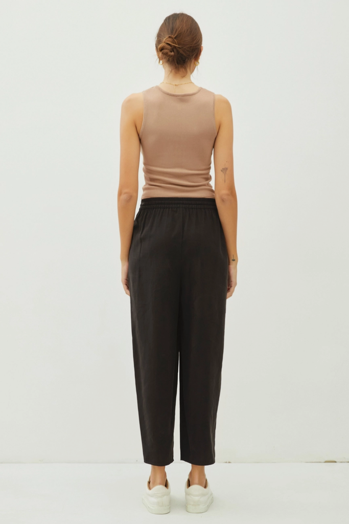 Be Cool High Rise Elastic Drawstring Ankle Pants