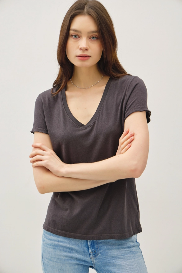 Ultra Soft V-Neck Basic Tee from Be Cool - J Marcel