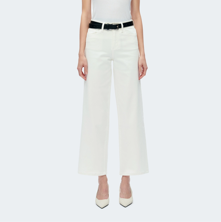 Bayeas High Rise Wide Leg Twill Pants