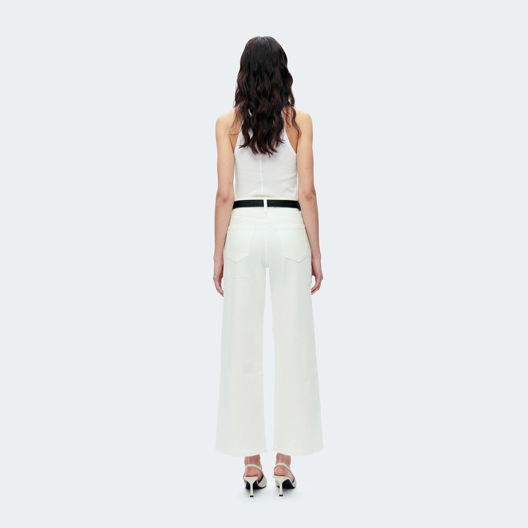 Bayeas High Rise Wide Leg Twill Pants