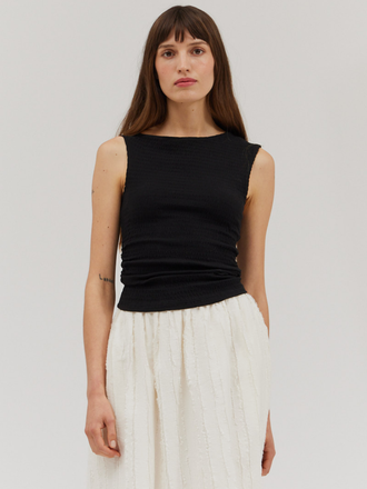 Grade and Gather Asymmetrical Shoulder Jersey Tank