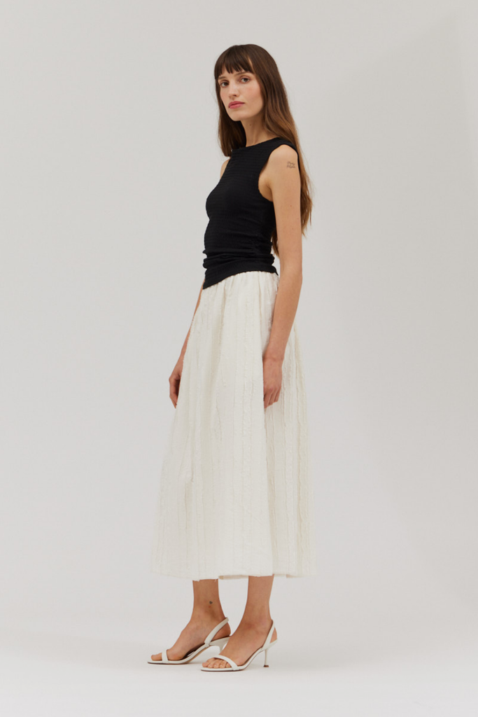 Grade and Gather Asymmetrical Shoulder Jersey Tank