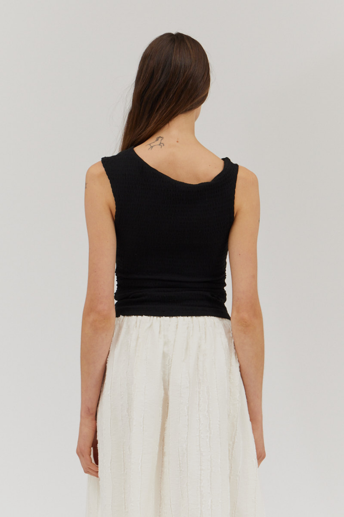 Grade and Gather Asymmetrical Shoulder Jersey Tank