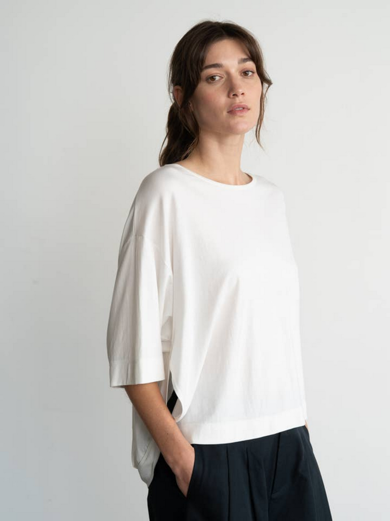 Elle Grey Easy Fit Soft Touch Round Neck T-Shirt