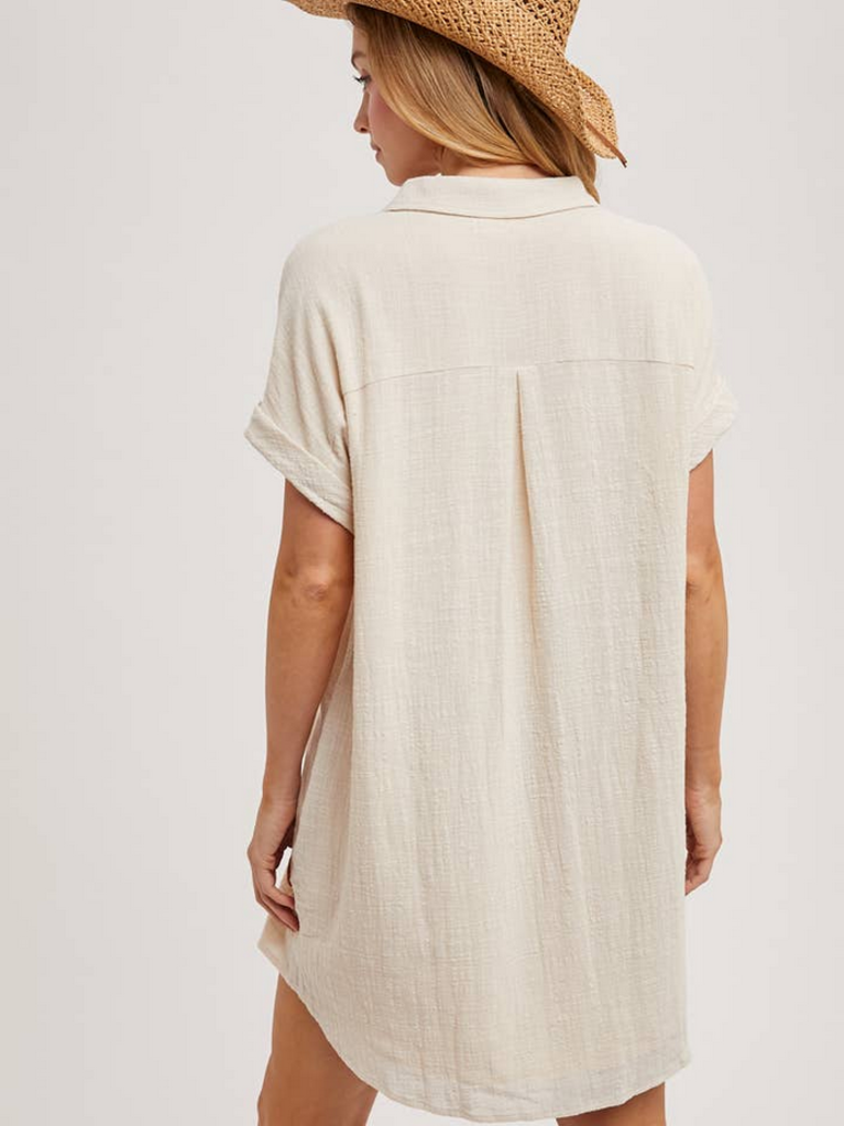Bluivy Button Up Shirt Dress