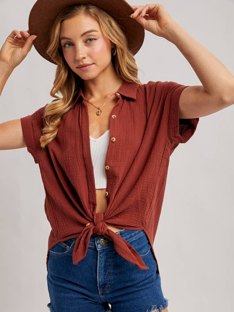 Bluivy Button Up Cotton Shirt