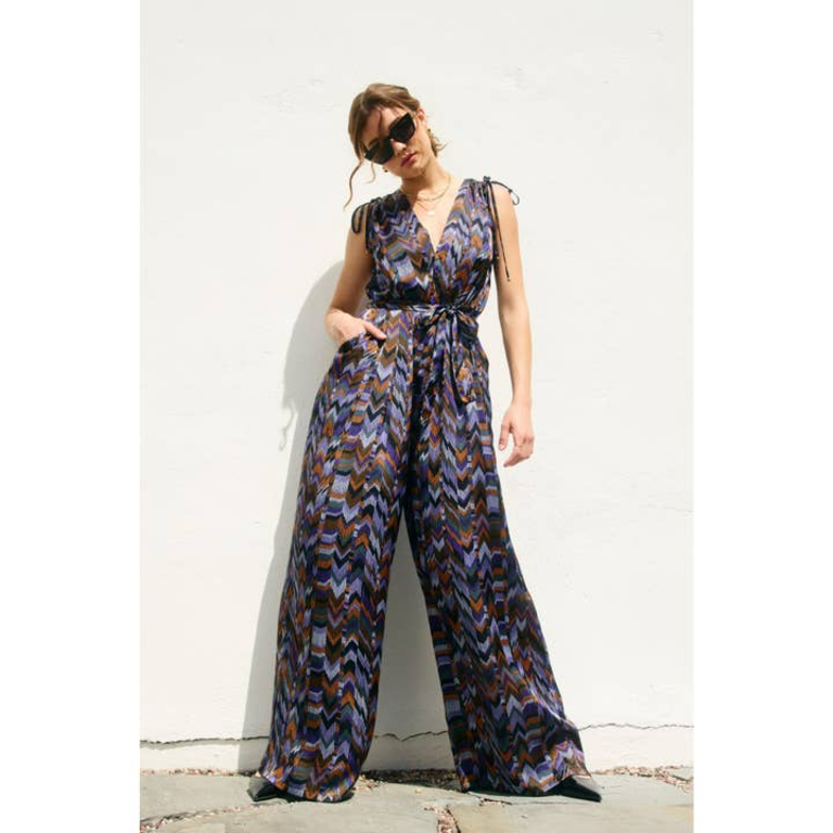 Dress Forum Roll with It Cinched Shoulder Jumpsuit
