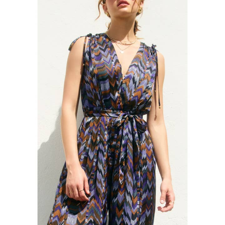 Dress Forum Roll with It Cinched Shoulder Jumpsuit