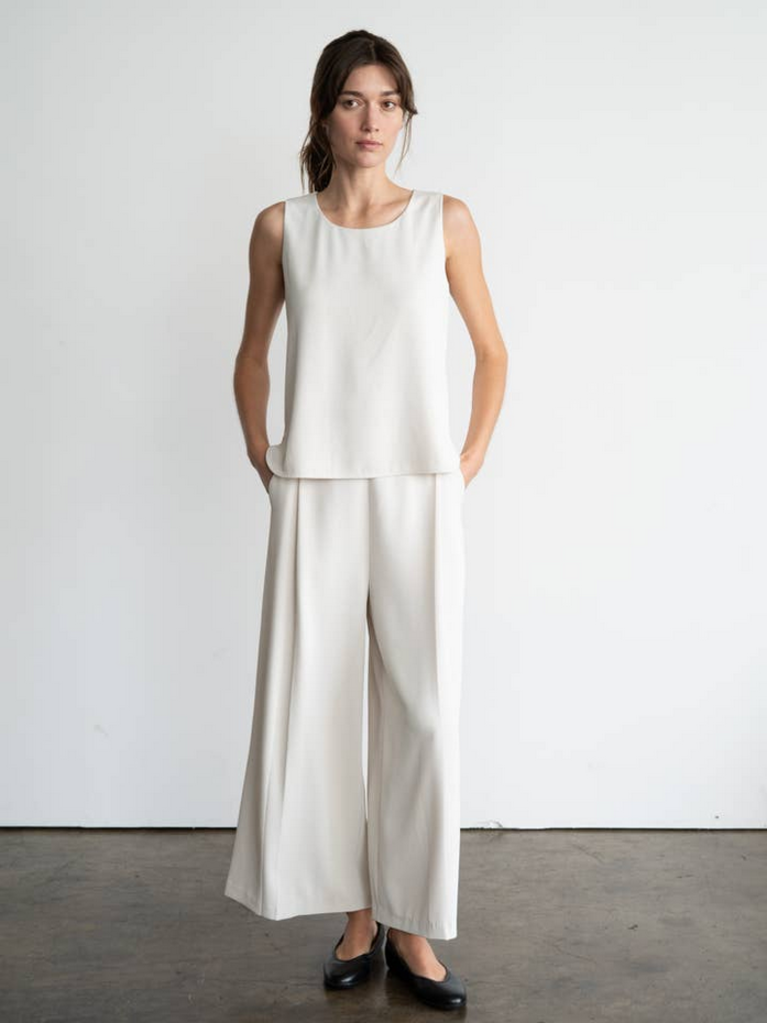 Elle Grey High-Low Sleeveless Blouse