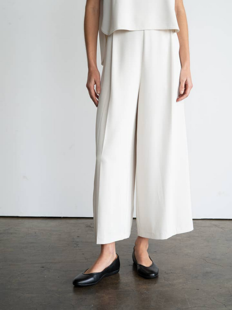 Elle Grey Wide Leg Crop Pants