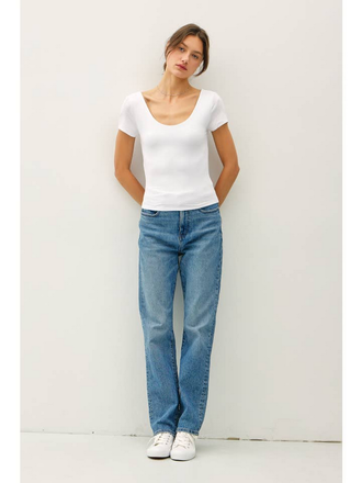 Be Cool Double Lined Scoop Neck Top