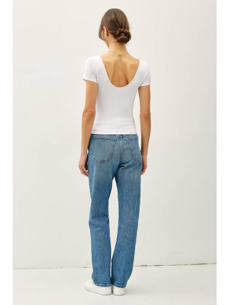 Be Cool Double Lined Scoop Neck Top