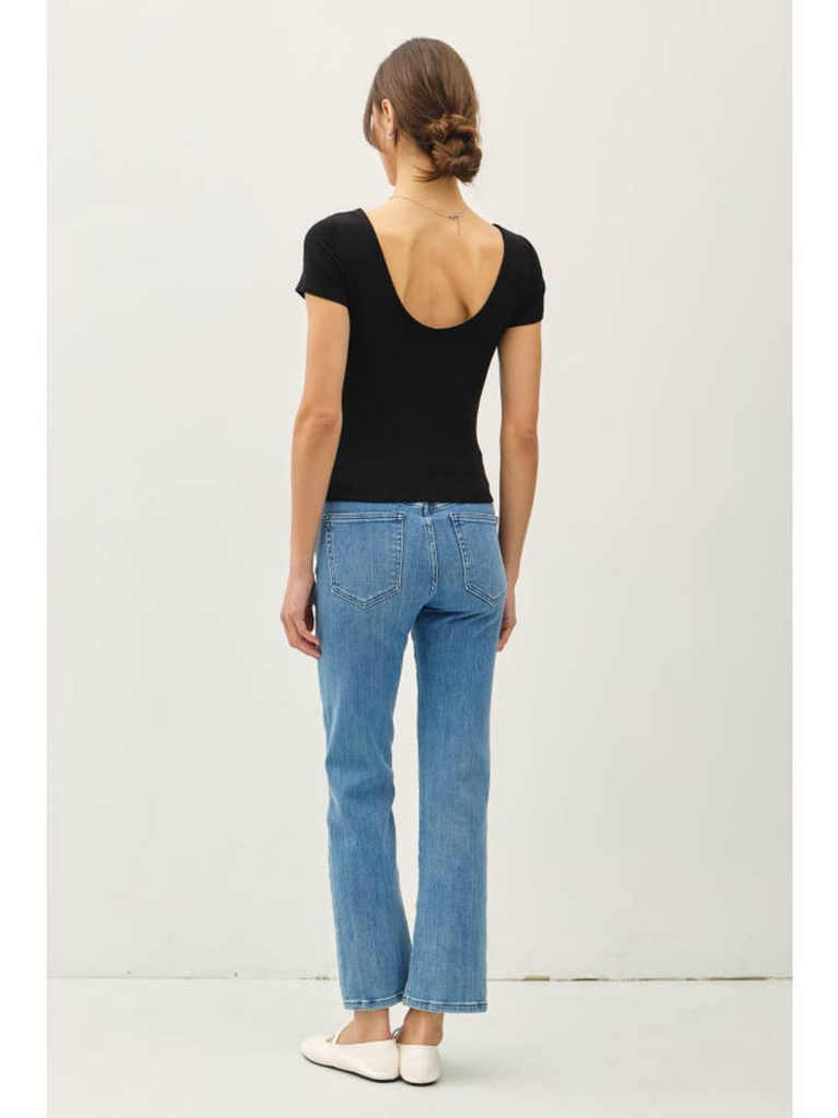 Be Cool Double Lined Scoop Neck Top